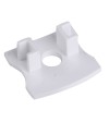 TAPA C/ AGUJ PERFIL ALU. BLANCO 2000*17.1*15,3mm